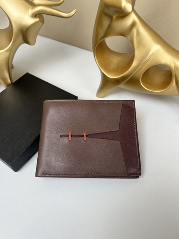 Bóp nam phôi chỉ màu nâu