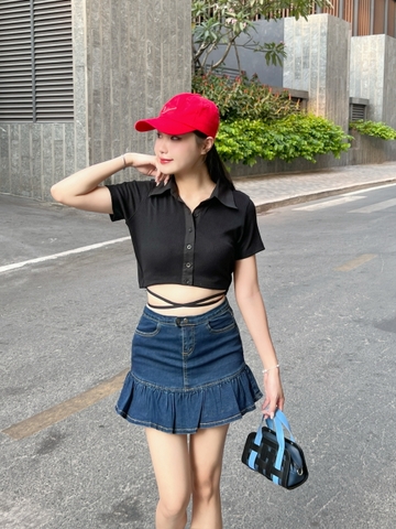 Áo Thun Thắt Dây Eo