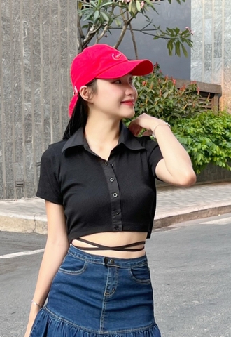 Áo Thun Thắt Dây Eo