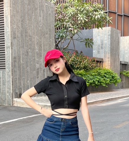 Áo Thun Thắt Dây Eo