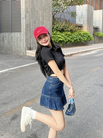 Áo Thun Thắt Dây Eo