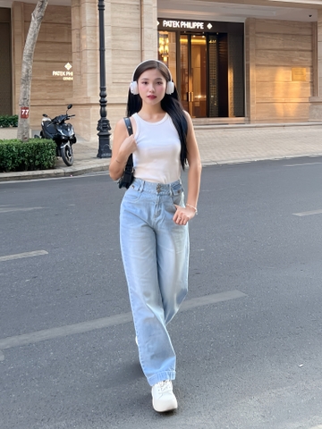 Quần Jeans Nắp Túi