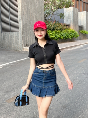 Áo Thun Thắt Dây Eo