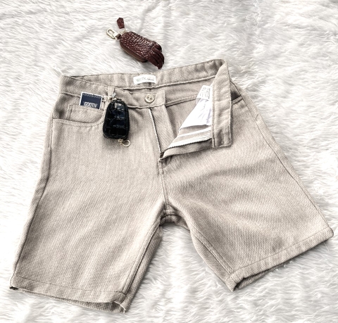 Quần Short Nam Vải Bố Màu Xám Size 31