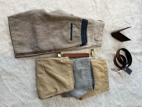 Quần Short Nam Lưng Thun màu vàng Kaki - FS