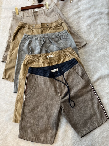 Quần Short Nam Màu Xám phối Vải Jeans Size 31