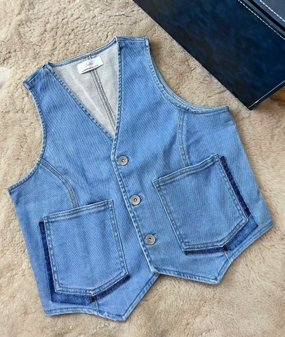 Áo Gile Jeans Cao Cấp Sành Điệu