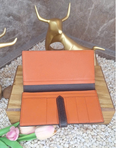 Bóp 118 dài đen có dây gài