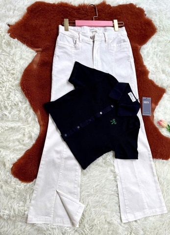 Quần Ống Loe Xẻ Lai Thanh Lịch Hack Dáng Cực Đỉnh