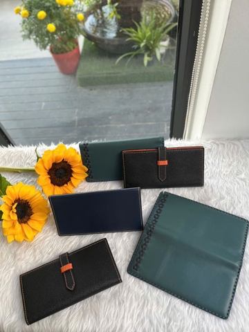 Bóp nữ cầm tay dài da thật cao cấp