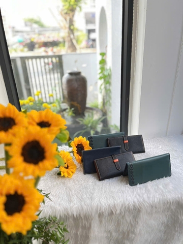 Bóp nữ cầm tay dài da thật cao cấp