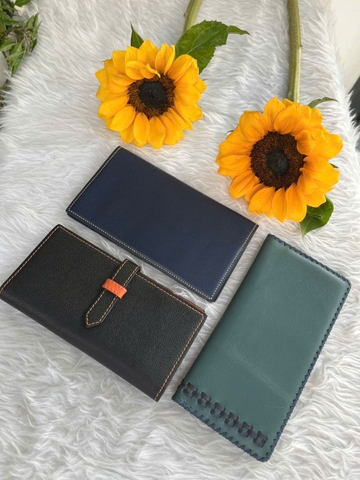 Bóp nữ cầm tay dài da thật cao cấp