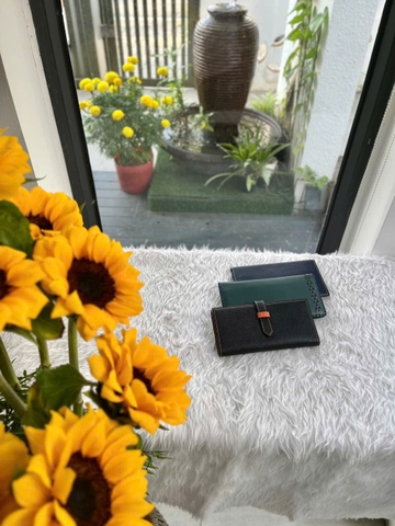 Bóp nữ cầm tay dài da thật cao cấp