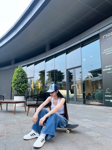 Quần Jeans Cao Cấp Ống Rộng Cách Điệu GOOTIK FASHION