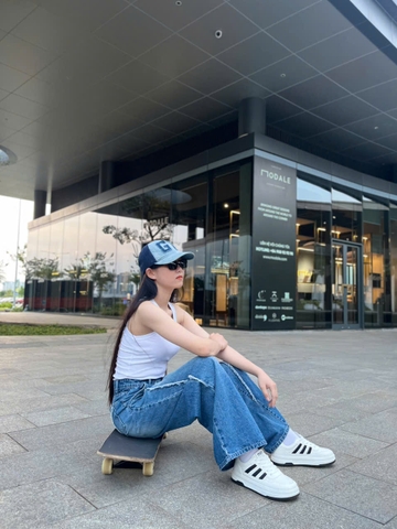 Quần Jeans Cao Cấp Ống Rộng Cách Điệu GOOTIK FASHION