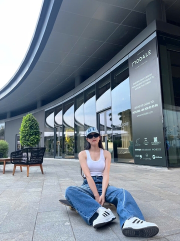 Quần Jeans Cao Cấp Ống Rộng Cách Điệu GOOTIK FASHION