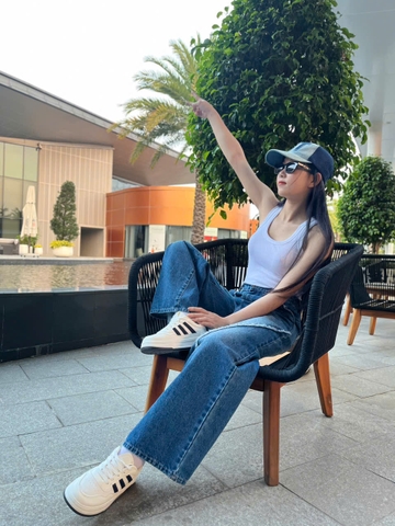 Quần Jeans Cao Cấp Ống Rộng Cách Điệu GOOTIK FASHION