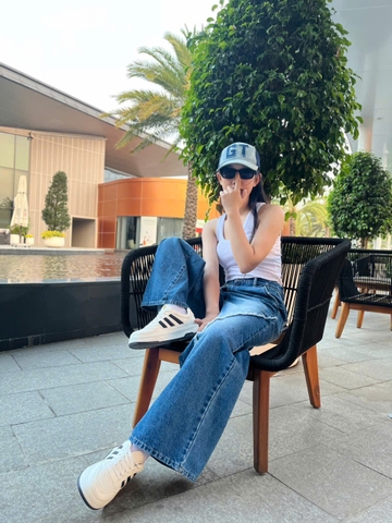Quần Jeans Cao Cấp Ống Rộng Cách Điệu GOOTIK FASHION