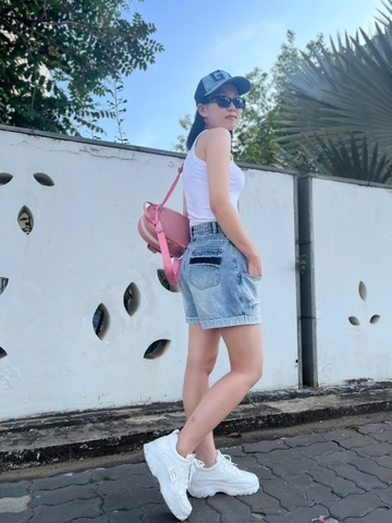 Quần Short Jeans Thiết Kế Thương hiệu GOOTIK FASHION - Cách điệu túi trước & sau