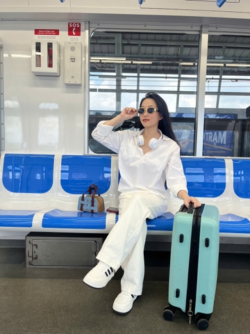 Quần Jeans Suông Ống Rộng Phối Chỉ 3 Màu