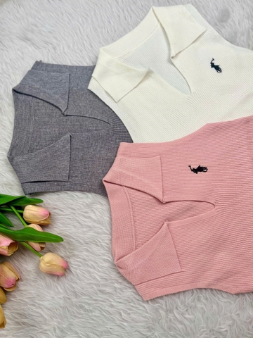 Áo Dệt Kim sát nách Polo phong cách Hàn Quốc trẻ trung, thanh lịch