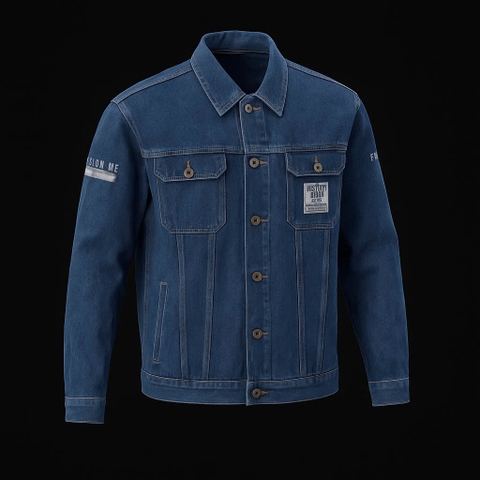 Áo Khoác Jeans Nam Dày Dặn, Nam Tính - AKM-014