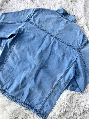 Áo Khoác Jeans Nam Màu Xanh Xám GOOTIK Fashion - AKM-017