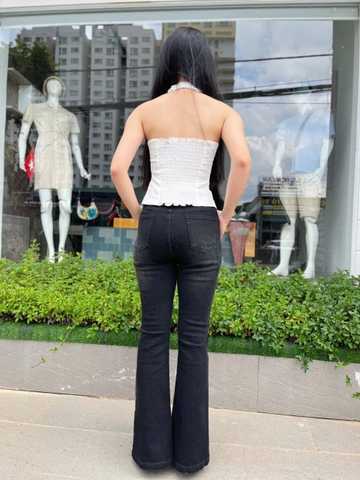Áo Corset Cổ Yếm Trắng Kaki – Thanh Lịch & Quyến Rũ AW-029