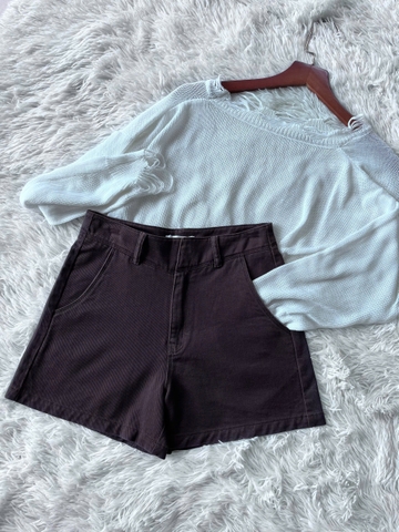 Quần Short Nữ Kaki Màu Nâu Size S- M