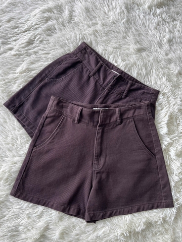 Quần Short Nữ Kaki Màu Nâu Size S- M
