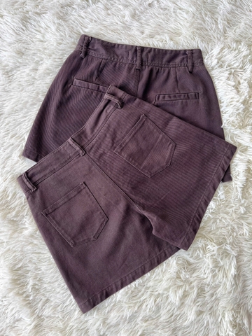 Quần Short Nữ Kaki Màu Nâu Size S- M
