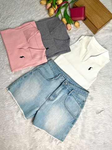 Áo Dệt Kim sát nách Polo phong cách Hàn Quốc trẻ trung, thanh lịch