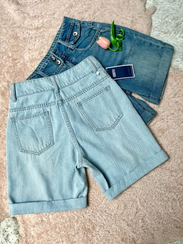 Quần Short Jeans phối Nắp Túi - Gập lai - Giá trải nghiệm