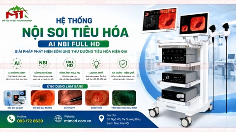 Hệ thống nội soi tiêu hóa AI NBI Full HD - Giải pháp phát hiện sớm ung thư đường tiêu hóa hiện đại