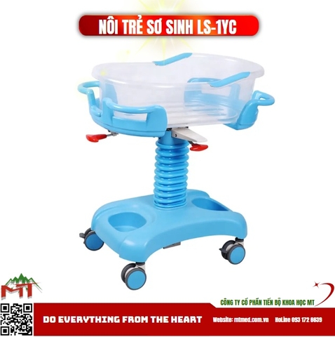 nôi trẻ sơ sinh xanh dương