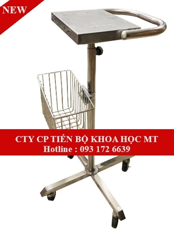 xe đẩy monitro, điện tim, inox