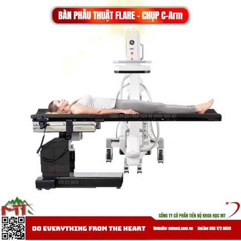 Bàn phẫu thuật mạch máu FLARE chụp C-Arm