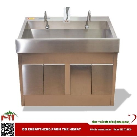 Bồn rửa tay tự động 2 vòi inox xuất xứ Việt Nam