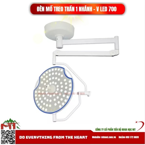 Đèn mổ treo trần 1 nhánh V LED 700