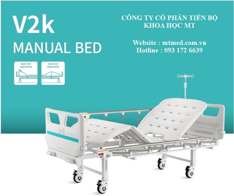 Giường bệnh nhân 2 tay quay chất lượng cao