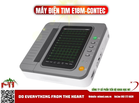 Máy điện tim 12 cần 18 chuyển đạo E18M