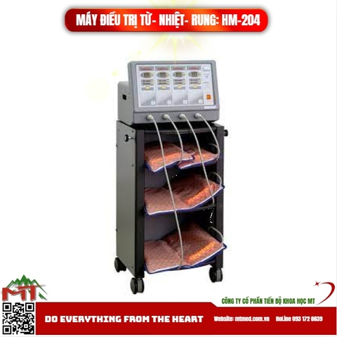 Máy điều trị từ-nhiệt-rung HM 204