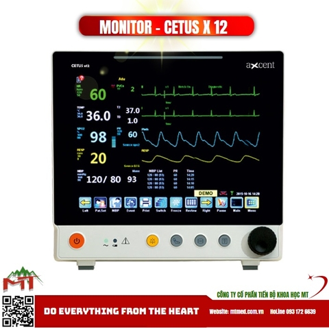 monitor theo dõi bệnh nhân model cetus x12 axcent