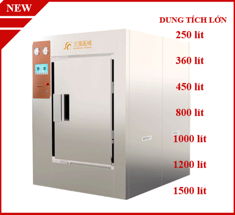 Nồi hấp tiệt trùng có hút chân không 250, 360, 400, 500, 600,800 lít