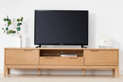 TV01 - Kệ Tivi Gỗ Sồi Tự Nhiên Sang Trọng Cho Phòng Khách