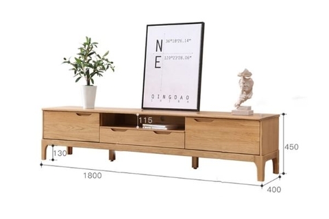 TV01 - Kệ Tivi Gỗ Sồi Tự Nhiên Sang Trọng Cho Phòng Khách