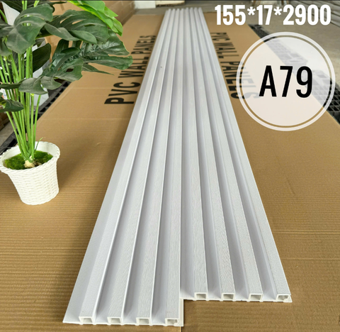Lam 4 sóng cao gỗ nhựa ốp tường, trần 155x17x2900 (nhiều màu)