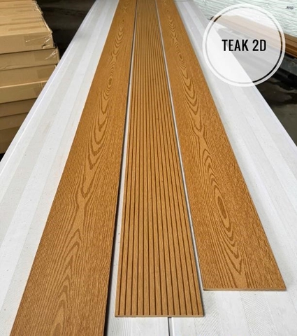 Thanh gỗ nhựa ngoài trời đa năng 145x10x2900 và 71x10x2900 mm (nhiều màu)