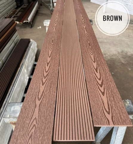 Thanh gỗ nhựa ngoài trời đa năng 145x10x2900 và 71x10x2900 mm (nhiều màu)