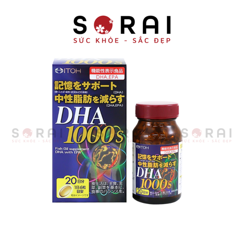 Viên uống bổ sung DHA 1000 ITOH 120 viên 20 ngày